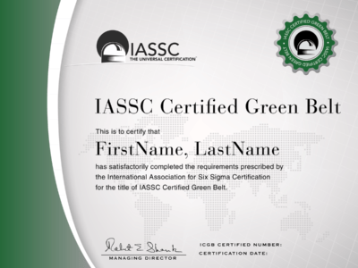 Examen de Certificare Internationala Lean Six Sigma IASSC